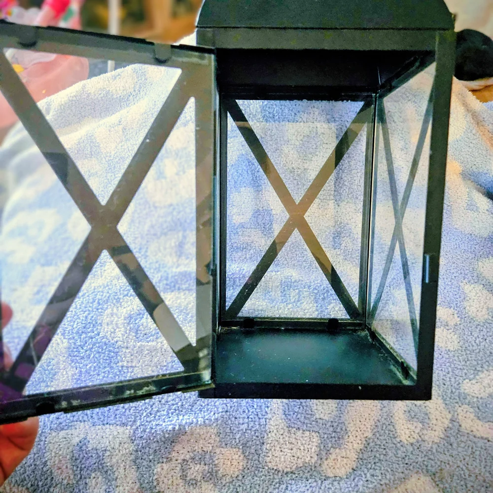 Black Metal Lantern